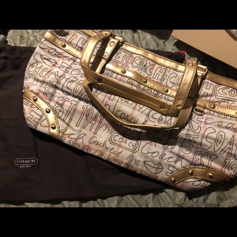 Coach large tote